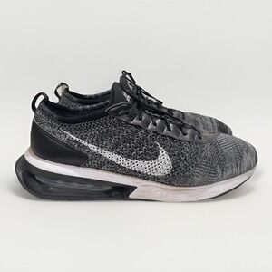 Nike Air Max Flyknit Racer Tennis Shoes Black-White Mens Sz 15 [DJ6106-001]‎